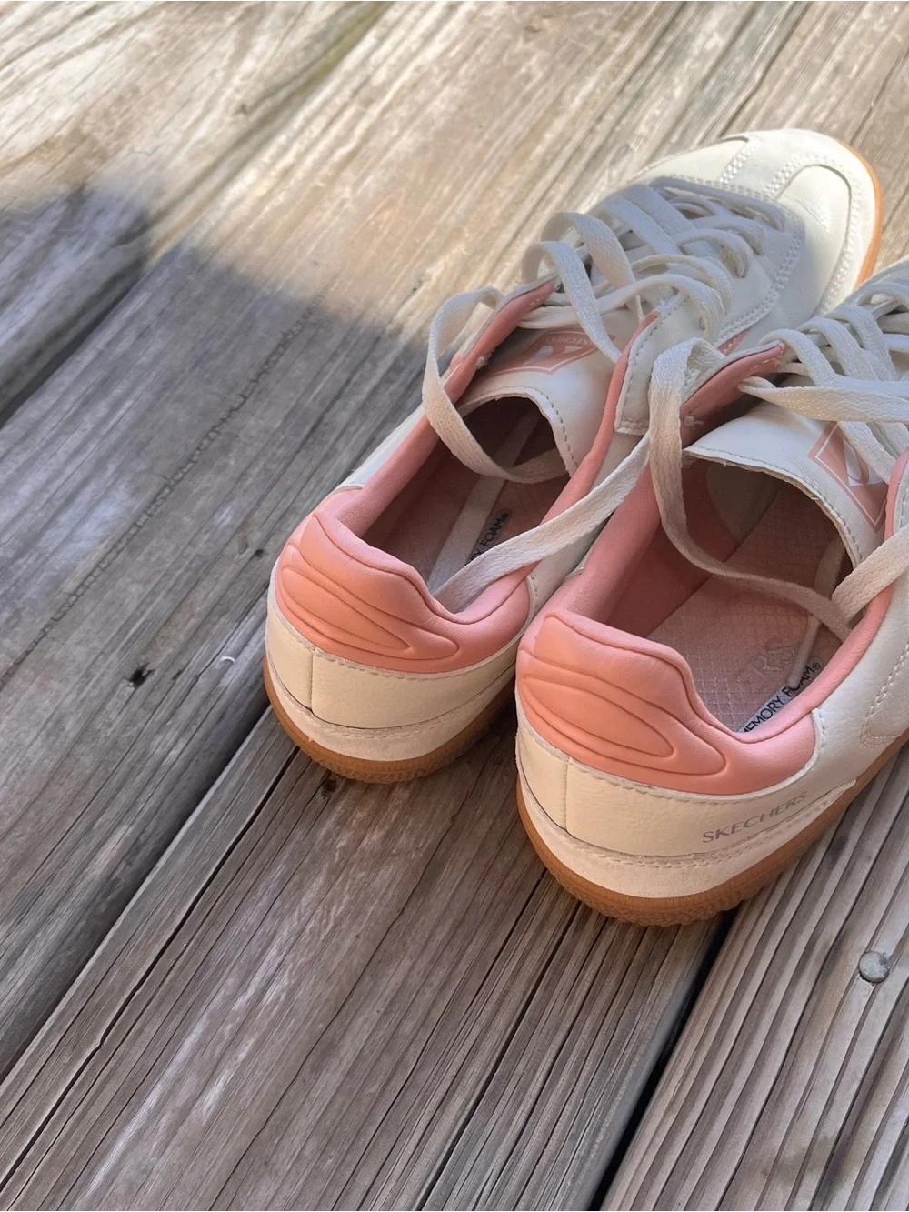 SKECHERS Hotshot Kickoff Court & Classic Sneakers Size 9 White Pink Profile - Picture 8 of 16